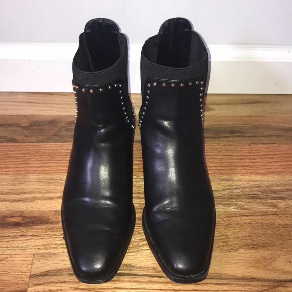 Zara leather booties